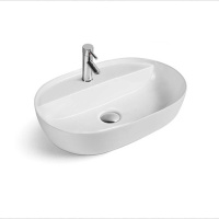 Раковина керамическая Vincea VBS-122, 600*400*135, накладная, цвет белый - Gidratop.ru изображение