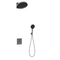 Душевой комплект Inspire VSFW-3I21MT3RGM встраиваемый, термостат, двухрежимный, вороненая сталь - Gidratop.ru изображение