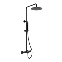 Душевая стойка Vogue VSFS-1V1TMB термостатическая, черный - Gidratop.ru изображение