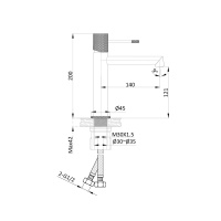 Смеситель для раковины Desire VBF-1D1BG однорычажный, брашированное золото - Gidratop.ru изображение