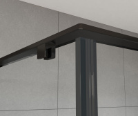 Душевой уголок Arno VSR-1A9012CLB, 1200*900, черный, стекло прозрачное - Gidratop.ru изображение