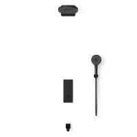 Душевой комплект VSFW-433TI1MB встраиваемый, черный - Gidratop.ru изображение