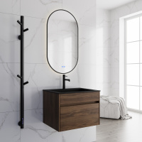 База под раковину Chiara 600 подвесная, 1 выкатной ящик soft-close, C.Oak - Gidratop.ru изображение