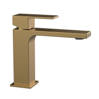 Смеситель для раковины Cube VBF-1C01BG однорычажный, брашированное золото - Gidratop.ru изображение