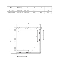 Душевой уголок Soft VSS-3SO900CLGM, 900*900, вороненая сталь, стекло прозрачное - Gidratop.ru изображение