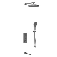 Душевой комплект VSFW-433TI2GM встраиваемый, вороненая сталь - Gidratop.ru изображение