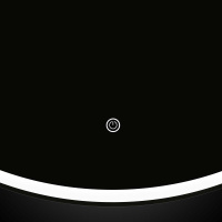 Зеркало LED VLM-3DE800 800x800 c сенсорным выключателем и диммером - Gidratop.ru изображение