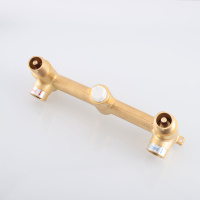 Смеситель для раковины Groove VBFW-4G1BG4 встраиваемый, брашированное золото - Gidratop.ru изображение