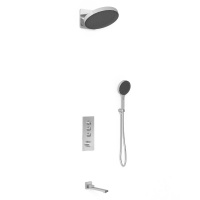 Душевой комплект VSFW-433TI3CH встраиваемый, термостатический, трехрежимный, хром - Gidratop.ru изображение