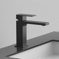 Смеситель для раковины Cube VBF-1C01MB однорычажный, черный - Gidratop.ru изображение