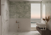 Душевая стойка Villa VSFS-1VL1CH с изливом, 25см верх. душ из нерж. стали, хром - Gidratop.ru изображение