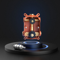 Душевой комплект VSFW-102TMB термостатический встраиваемый, двухрежимный, черный - Gidratop.ru изображение