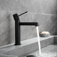 Смеситель для раковины Desire VBF-1D1MB однорычажный, черный - Gidratop.ru изображение