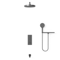 Душевой комплект VSFW-433TI2RGM встраиваемый, вороненая сталь - Gidratop.ru изображение