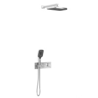 Душевой комплект VSFW-422T1CH встраиваемый, термостатический, 2 режима, хром - Gidratop.ru изображение