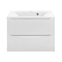 База под раковину Mia 650 подвесная, 2 выкатных ящика soft close, G.White - Gidratop.ru изображение