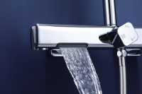 Душевая стойка Core VSFS-4CO1BN с изливом, брашированный никель - Gidratop.ru изображение