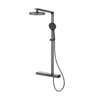 Душевая стойка Aspire VSFS-4AS1GM с изливом, вороненая сталь - Gidratop.ru изображение