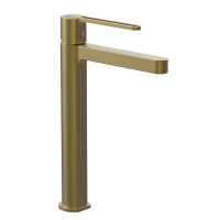 Смеситель для раковины Rondo VBF-1R2BG однорычажный, брашированное золото - Gidratop.ru изображение