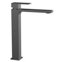 Смеситель для раковины Cube VBF-1C02GM однорычажный, вороненая сталь - Gidratop.ru изображение