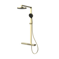 Душевая стойка Arco VSFS-4AR1BG с изливом, брашированное золото - Gidratop.ru изображение