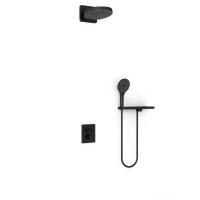 Душевой комплект Inspire VSFW-3I21MT1RMB встраиваемый, термостатический, двухрежимный, черный - Gidratop.ru изображение