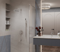 Душевой комплект Villa VSFW-1VL3CH встраиваемый, 3 режима, хром - Gidratop.ru изображение