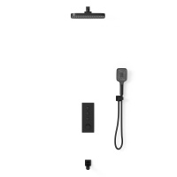 Душевой комплект VSFW-433T1MB встраиваемый, термостатический, 3 режима, черный - Gidratop.ru изображение