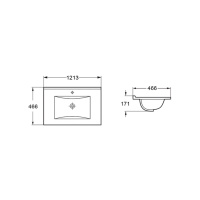 Раковина VBS-13120MB керамическая, цвет черный матовый - Gidratop.ru изображение