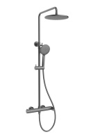 Душевая стойка Rondo VSFS-1R0GM без излива, вороненая сталь - Gidratop.ru изображение