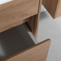 База под раковину Chiara 600 подвесная, 1 выкатной ящик soft-close, N.Oak - Gidratop.ru изображение