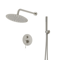 Душевой комплект Desire VSFW-1D1BN встраиваемый, 2 режима, 25см S304 верх душ, брашированный никель - Gidratop.ru изображение