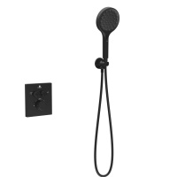 Душевой комплект Inspire VSFW-3I21MT3MB встраиваемый, термостатический, двухрежимный, черный - Gidratop.ru изображение