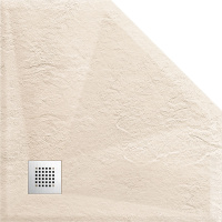 Поддон для душа из искусственного камня VST-4SP9090C, 900*900*25, бежевый - Gidratop.ru изображение