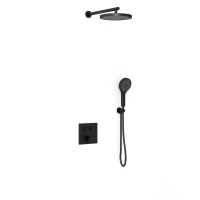 Душевой комплект VSFW-4212MB встраиваемый, 2 режима, черный - Gidratop.ru изображение