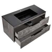 База под раковину Chiara 2D 1000 подвесная, 2 выкатных ящика soft-close, G.Stone - Gidratop.ru изображение