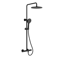 Душевая стойка Esse VSFS-1E0TMB термостатическая, черный - Gidratop.ru изображение