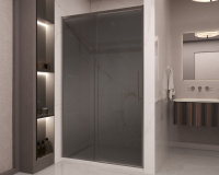 Душевая дверь Stella VDS-1ST120CGGM, 1200, вороненая сталь, стекло тонированное - Gidratop.ru изображение