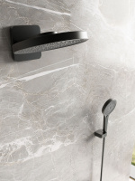 Душевой комплект Futura VSFW-2F12TMB термостатический встраиваемый, 3 режима, черный матовый - Gidratop.ru изображение