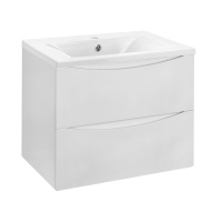 База под раковину Mia 600 подвесная, 2 выкатных ящика soft close, G.White - Gidratop.ru изображение