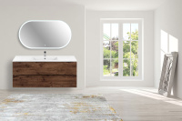 База под керамическую раковину Mia 1200 подвесная, 2 выкатных ящика soft close, R.Wood - Gidratop.ru изображение