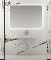 Зеркало LED VLM-3BE120-2 1200х800 c сенсорным выключателем и диммером, антизапотевание - Gidratop.ru изображение