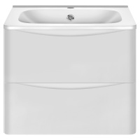 База под раковину Paola 600 подвесная, 2 выкатных ящика soft close, G.White - Gidratop.ru изображение