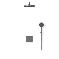 Душевой комплект VSFW-4I212GM встраиваемый, двухрежимный, вороненая сталь - Gidratop.ru изображение