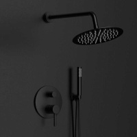 Душевой комплект Desire VSFW-1D1MB, встраиваемый, 2 режима, черный - Gidratop.ru изображение