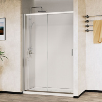 Душевая дверь City VDS-5CT150CL, 1500, хром, стекло прозрачное - Gidratop.ru изображение