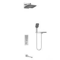 Душевой комплект VSFW-433TI4RCH встраиваемый, термостатический, трехрежимный, хром - Gidratop.ru изображение