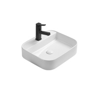 Раковина керамическая Vincea VBS-50550, 500*400*110, накладная, цвет белый - Gidratop.ru изображение