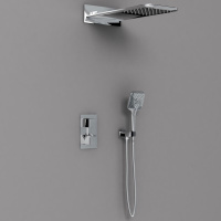 Душевой комплект VSFW-103TCH термостатический встраиваемый, двухрежимный, хром - Gidratop.ru изображение