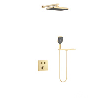 Душевой комплект VSFW-4211RBG встраиваемый, 2 режима, брашированное золото - Gidratop.ru изображение